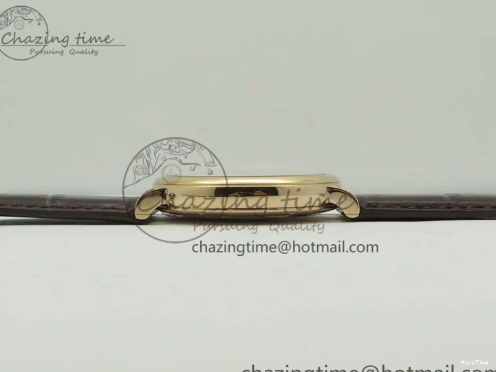 MIROTIME 0126 Portofino Automatic RG FKF 1:1 Best Edition White Dial on Brown Leather Strap A Practical 7140